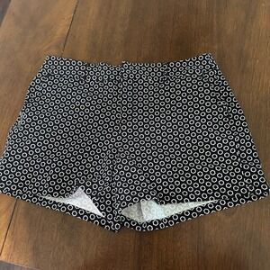 ELLE Geometric Print Shorts - Black & White Casual Everyday Size‎ 8